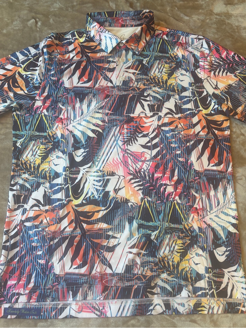 NWOT Robert Graham Palm Dreams Polo Shirt